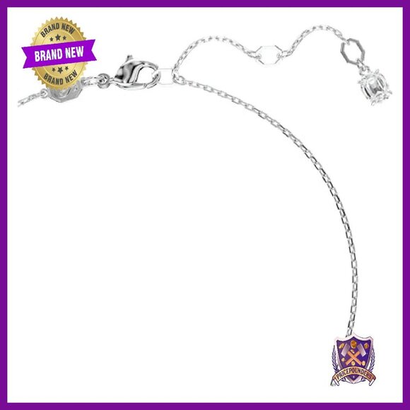 Heart Crystal Pendant Necklace Rhodium Setting 14-18 Inch Chain - Picture 4 of 8